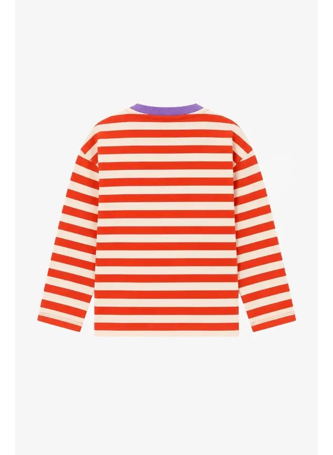 Lou longsleeve burnt ochre stripe