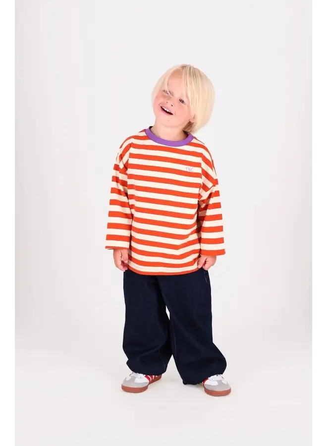 Lou longsleeve burnt ochre stripe