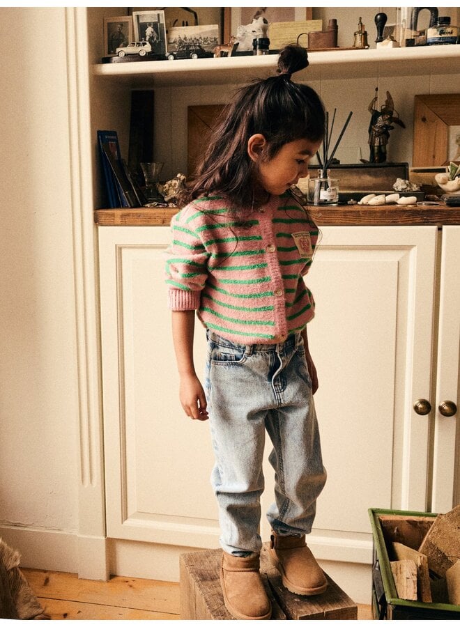 Denim mom fit heart