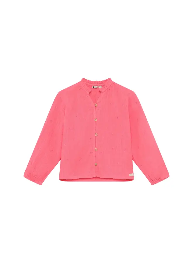 Shirt longsleeve embroidery desert rose