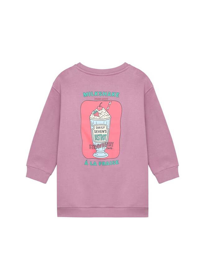 Sweatdress longsleeve print valerian