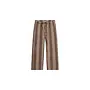 Pants wide fit stripe almond brown