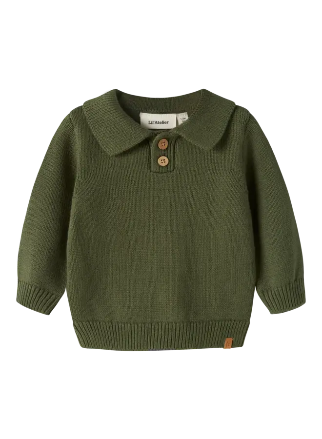 NBMOLO lsknit polo cypress