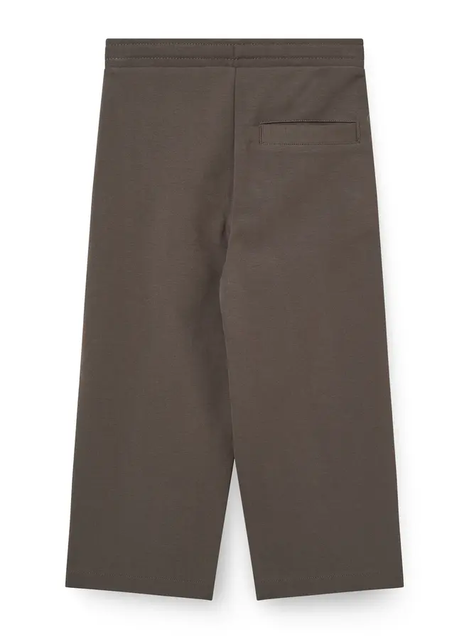 Super stretchy casual pants dark brown