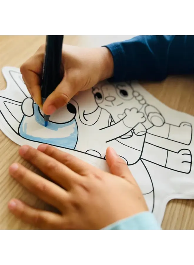 Ara creative opblaasbare kleurplaat bluey