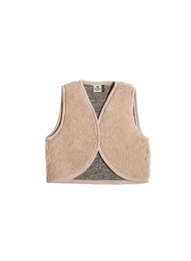 Alwero baby vest lulu light sand brown