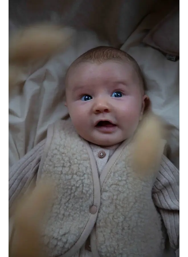 Alwero baby vest lulu light sand brown