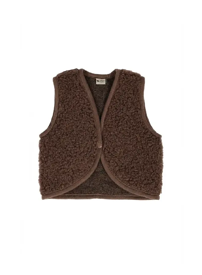 Alwero baby vest lulu light choco