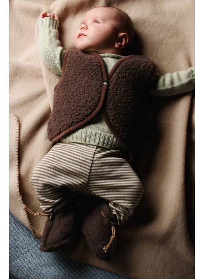 Alwero baby vest lulu light choco