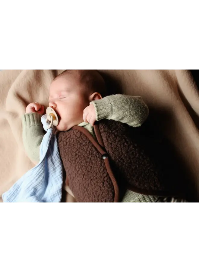 Alwero baby vest lulu light choco