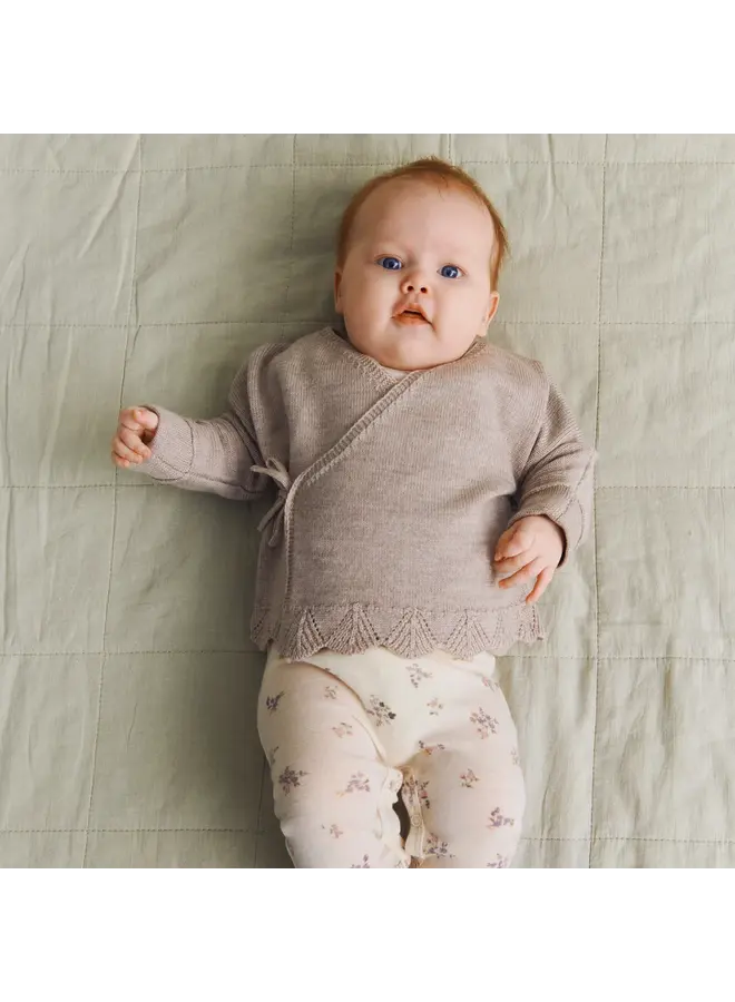 Wool jumpsuit haven eggshell flowers