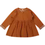 Dress asha rib waffle leather brown