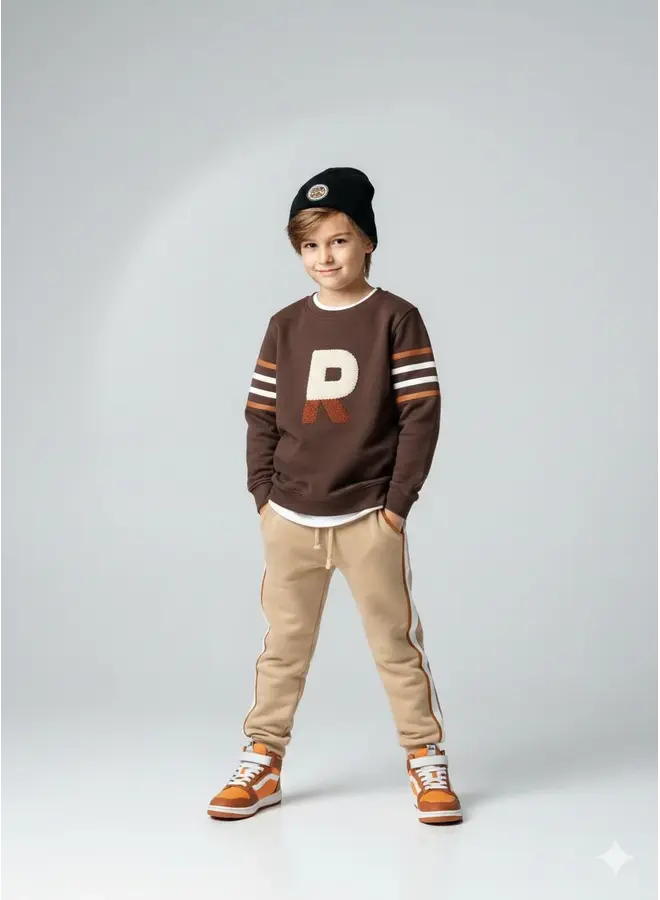 T-shirt ls julot sweat chocolate brown