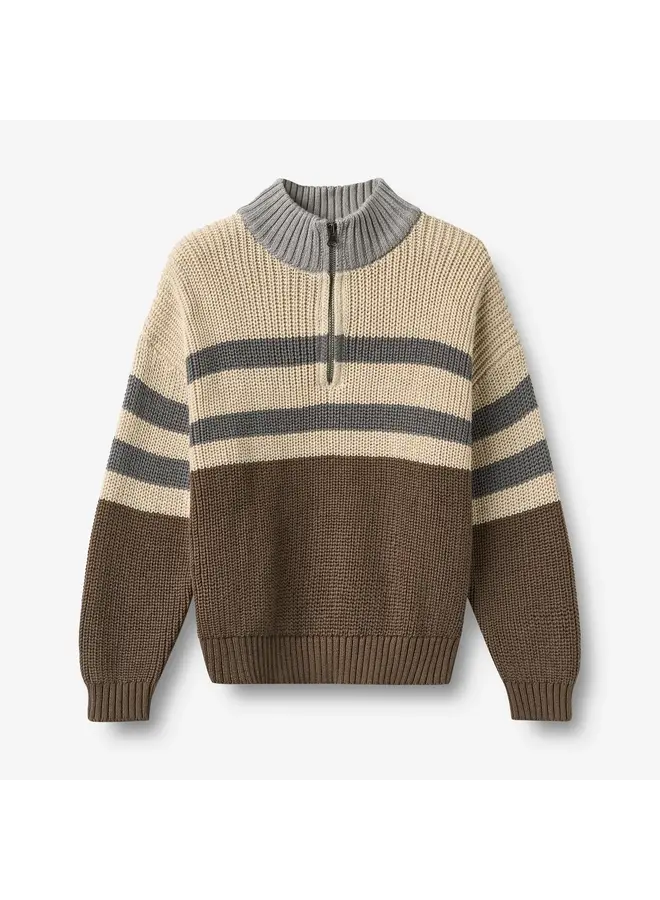 Half zip jumper simo dry wood