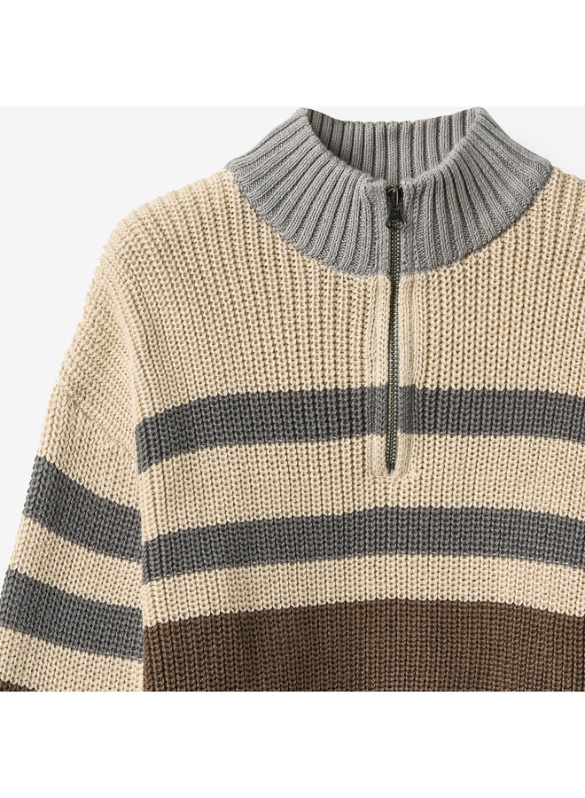 Half zip jumper simo dry wood