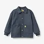 Sweat jacket carmine greyblue