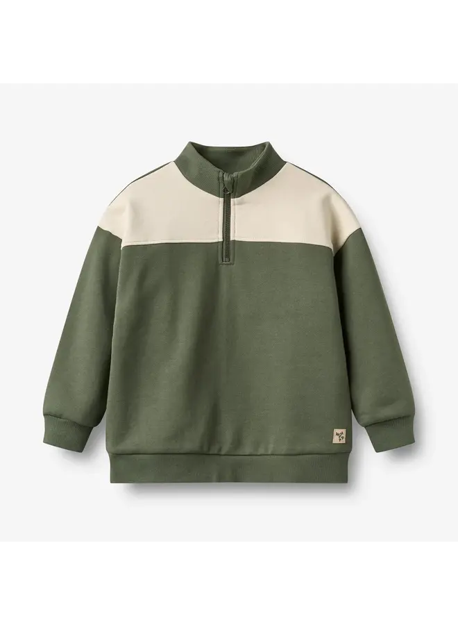 Half zip sweater Matteo thyme