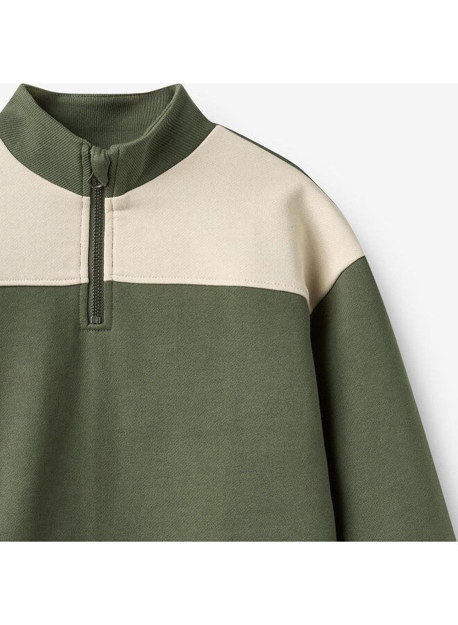 Half zip sweater Matteo thyme