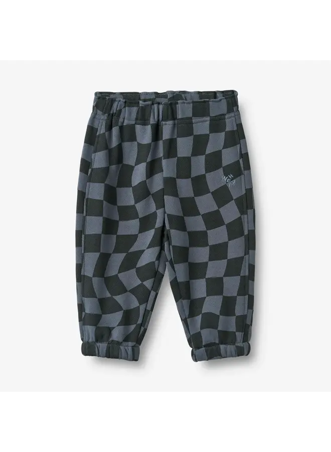 Sweatpants cosmo navy blue check