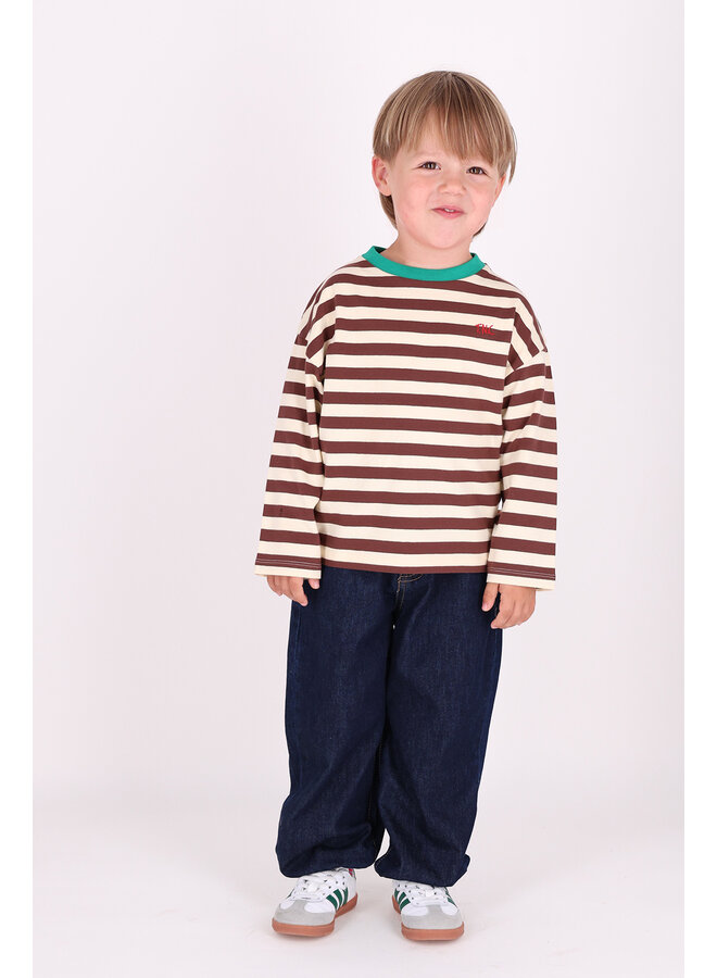 Lou longsleeve brownstone stripe