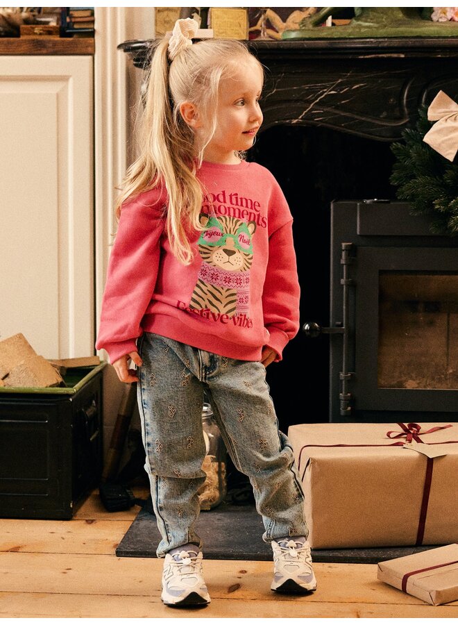 Christmas sweater desert rose