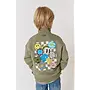 Milton sweater zip central green