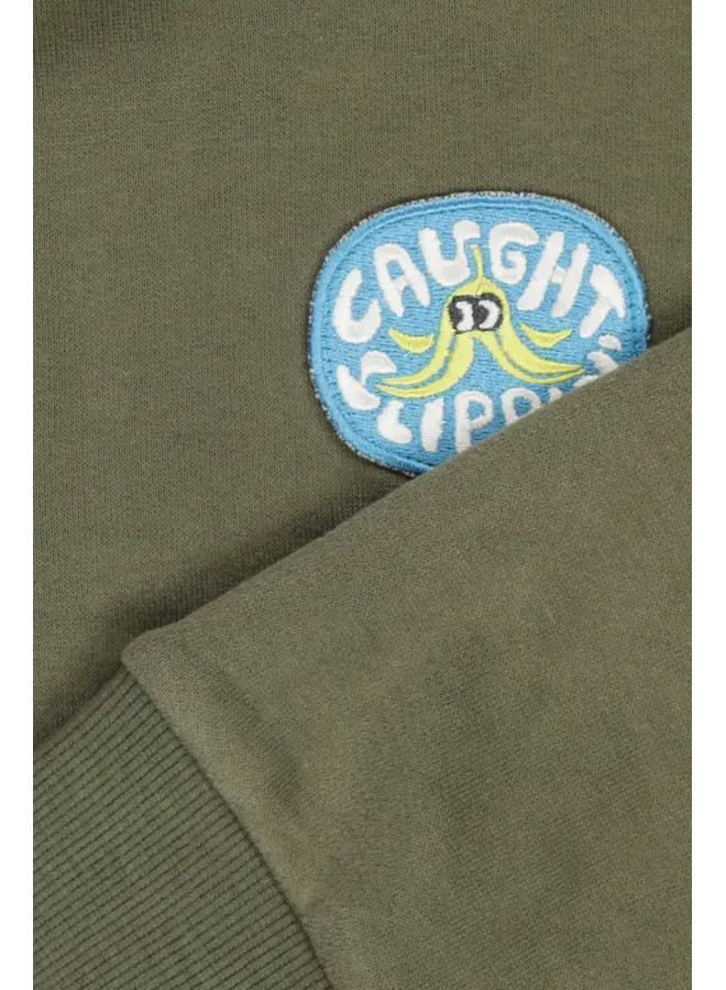 Milton sweater zip central green