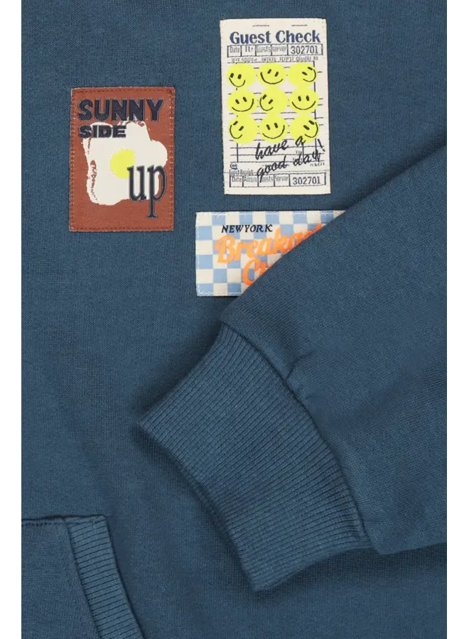 Exeter hoodie blue wing teal