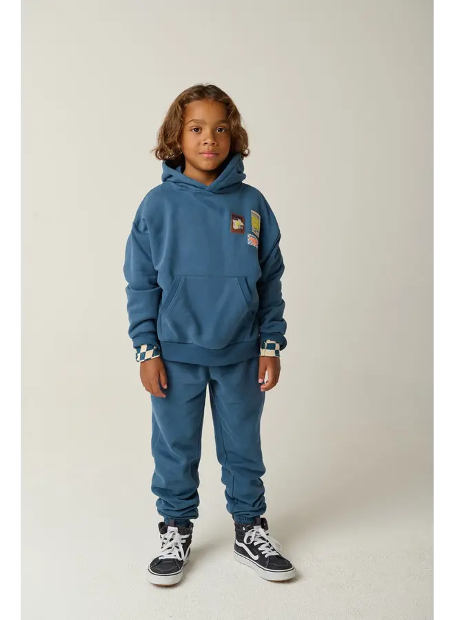 Exeter hoodie blue wing teal