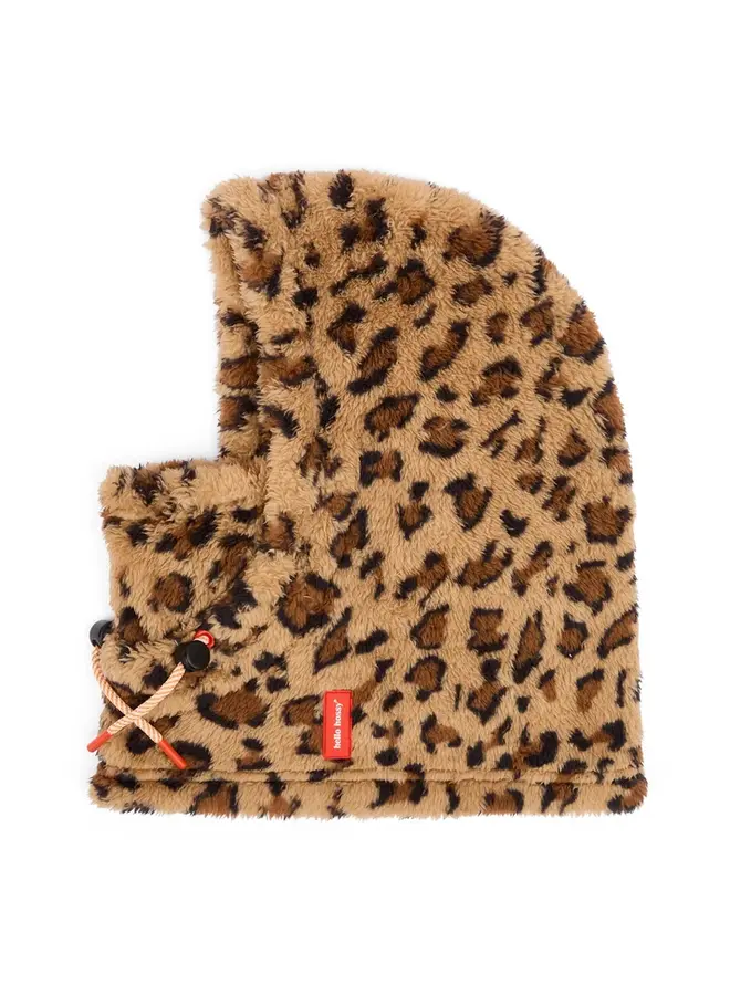 Warmy leopard balaclava
