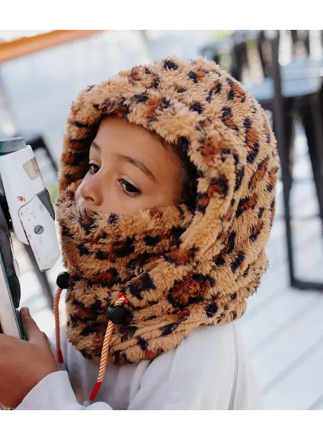 Warmy leopard balaclava