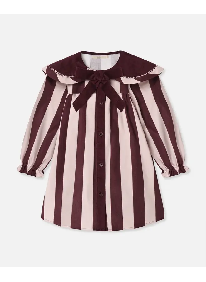Dolly stripe collar dress