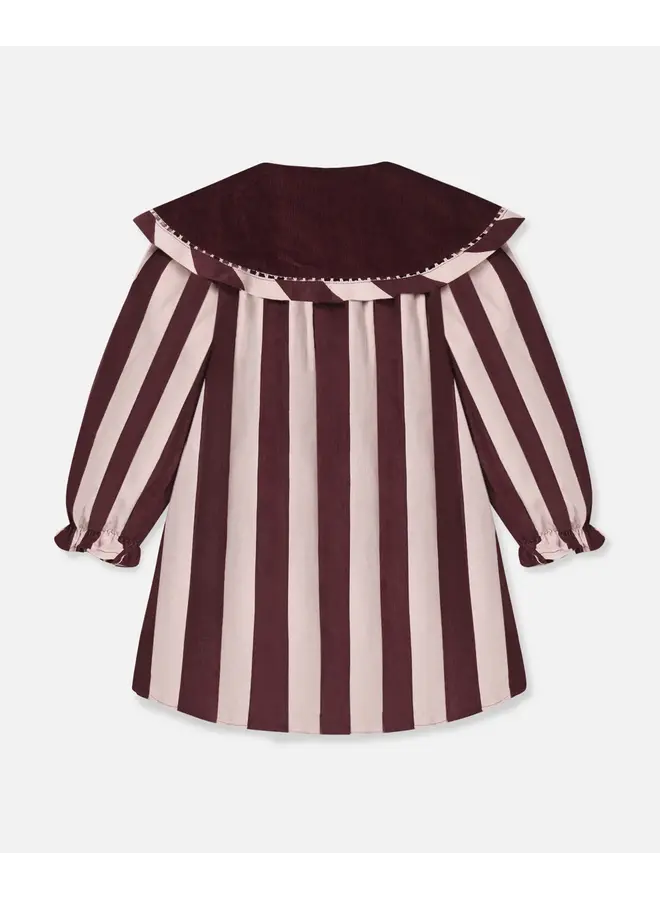 Dolly stripe collar dress