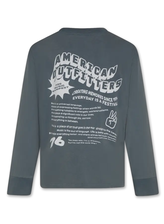 Finley longsleeve music dark slate