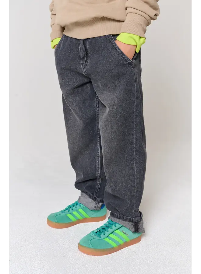Jurre barrel jeans denim grey stonewash