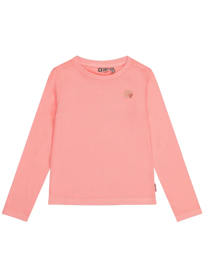 Zoë longsleeve bright coral