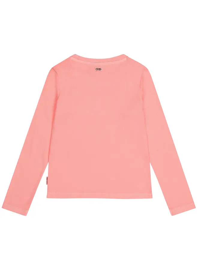 Zoë longsleeve bright coral