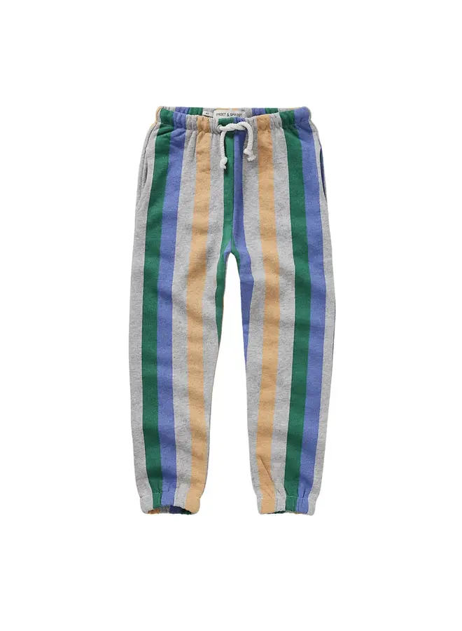 Sweatpants multicolour stripe grey melee