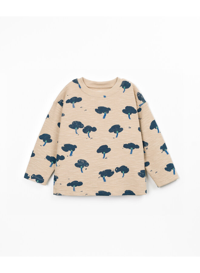 Longsleeve t-shirt tree print blue