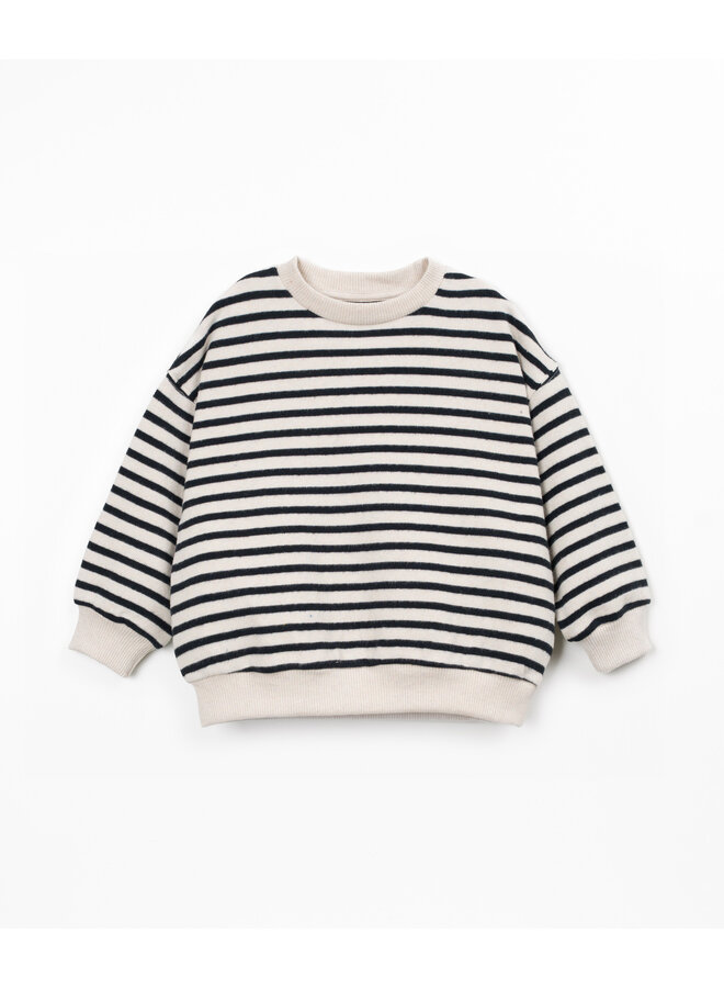 Striped sweater black/white