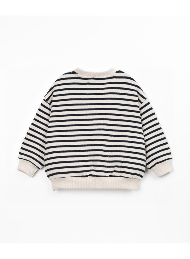 Striped sweater black/white