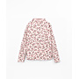 Longsleeve w. high neck flowers