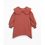 Cotton dress w. collar