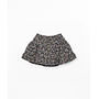 Ruffle skort w. leaf print