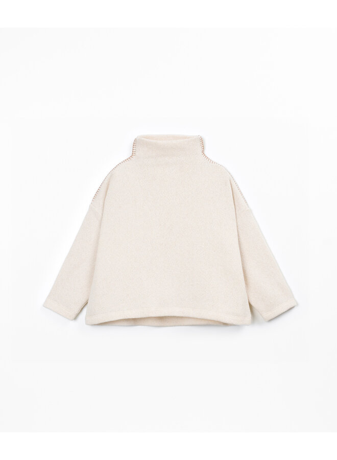 Sweater w. mock neck