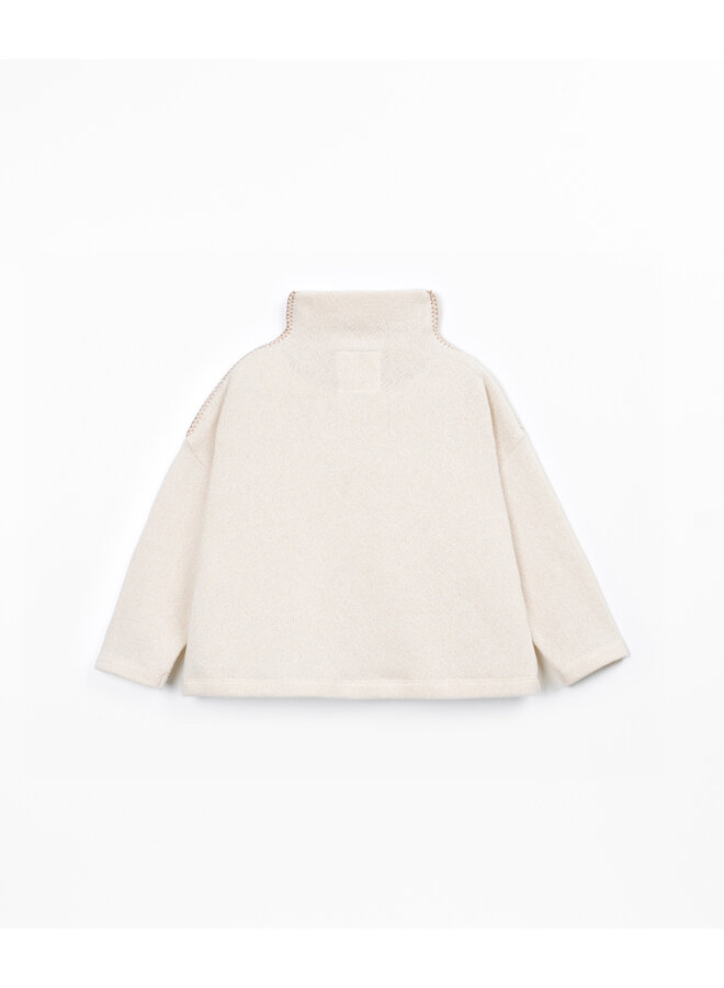 Sweater w. mock neck