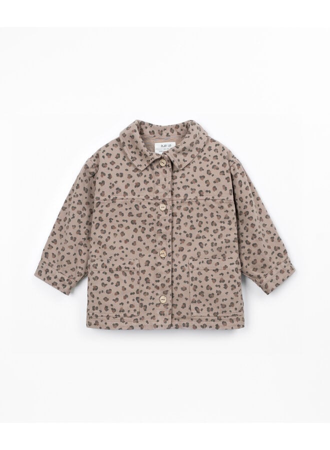 Twill shirt animal print