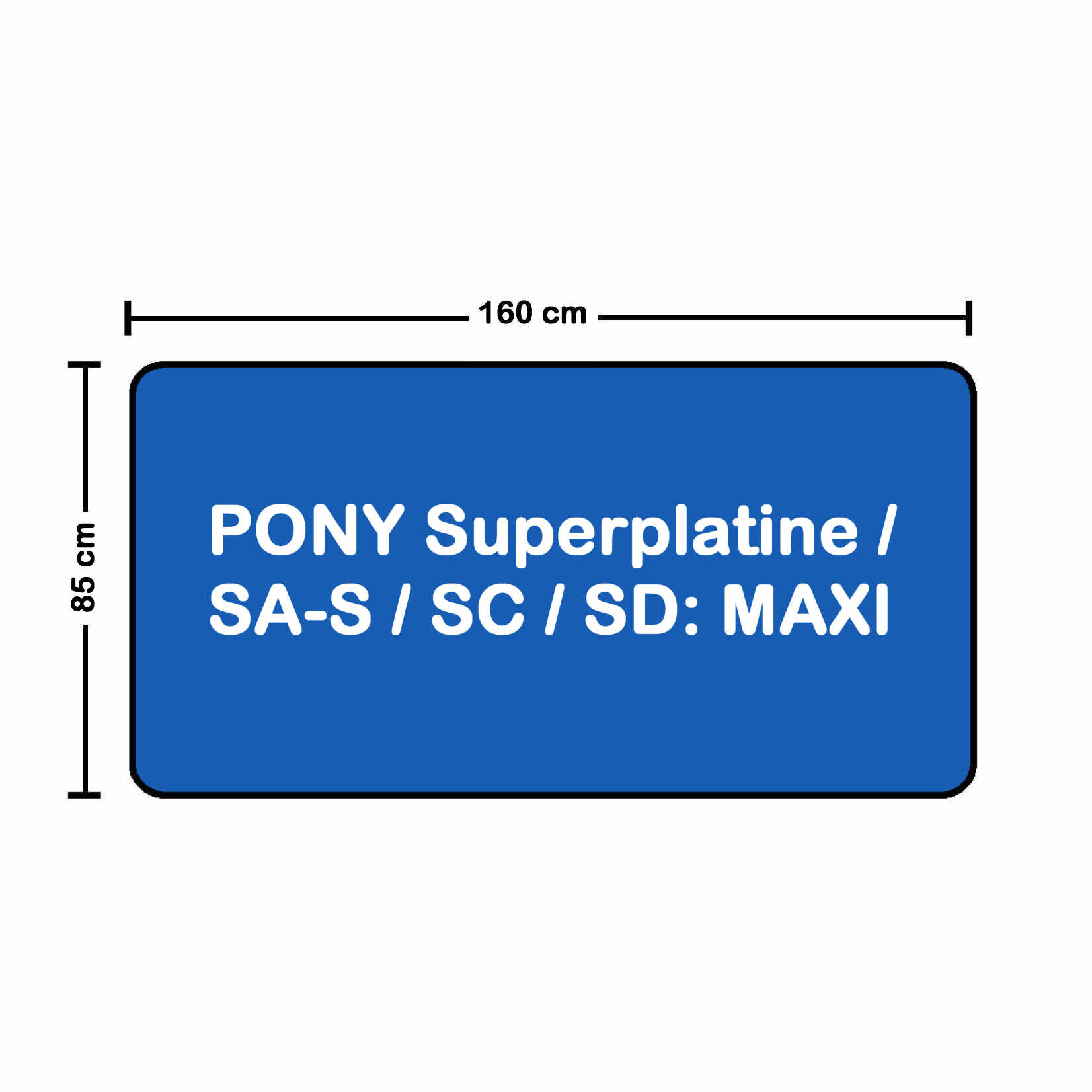 SOLANA Cover for Pony Superplatine SA MAXI / SA-S MAXI / SC MAXI / SD MAXI