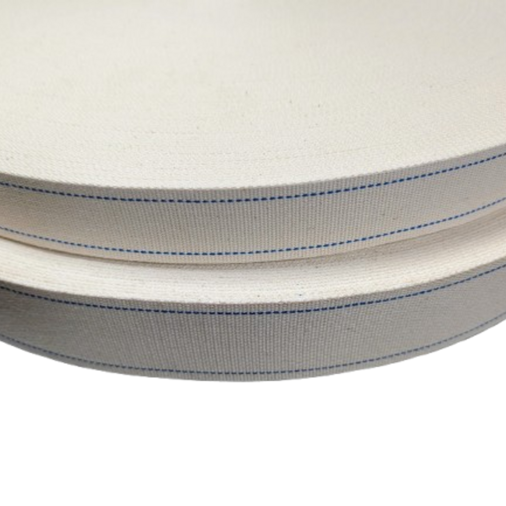 SOLANA Cotton belt with 2 blue stripes