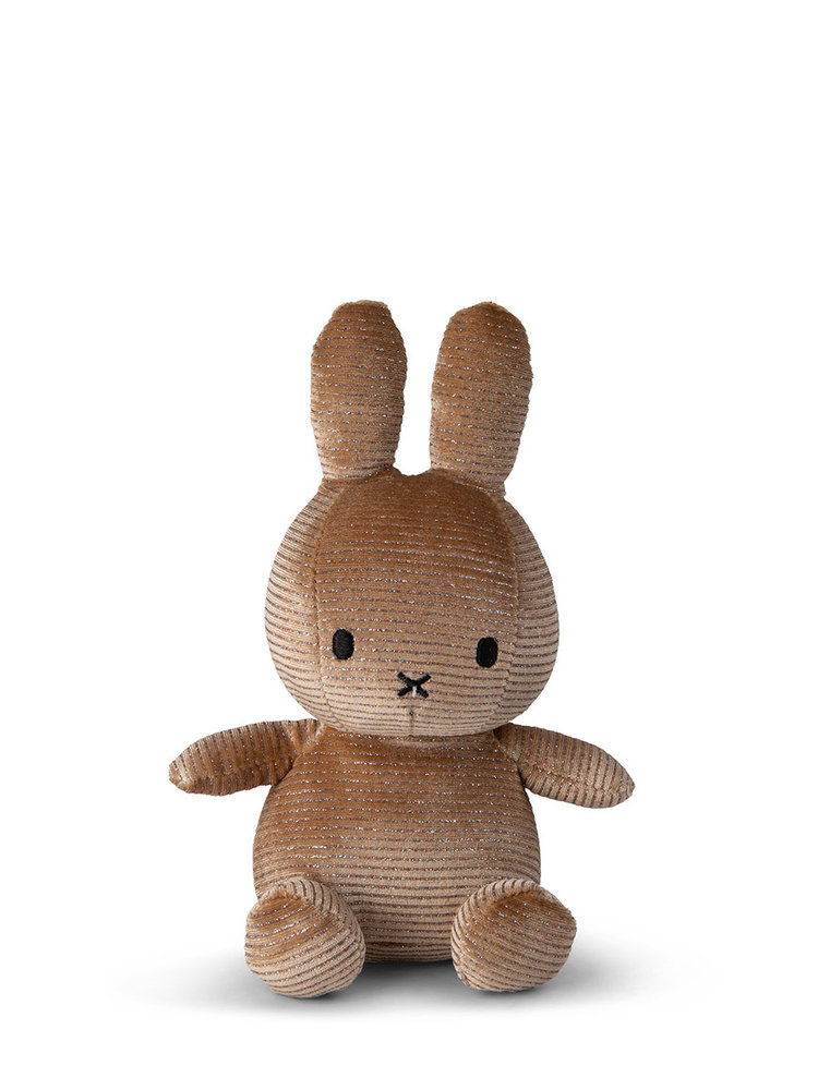 Nijntje Nijntje Zittend Corduroy Sparkle Champagne 23cm